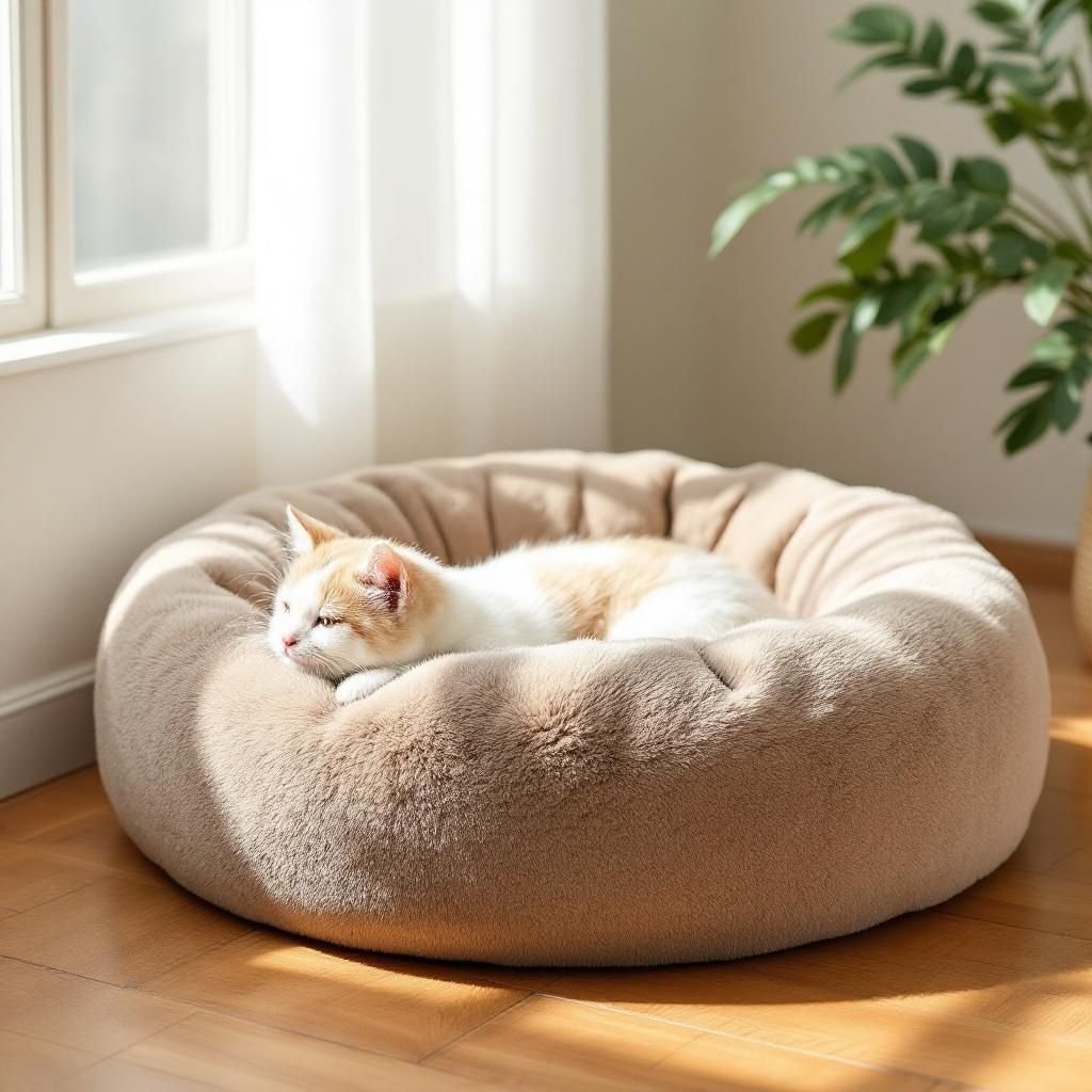Orthopedic memory-foam pet bed with removable cover